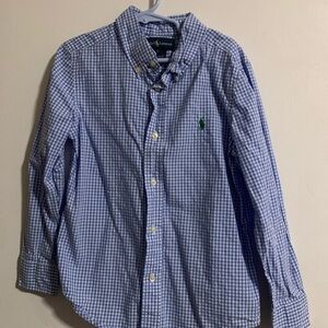 Ralph Lauren Kids Blue Gingham Shirt